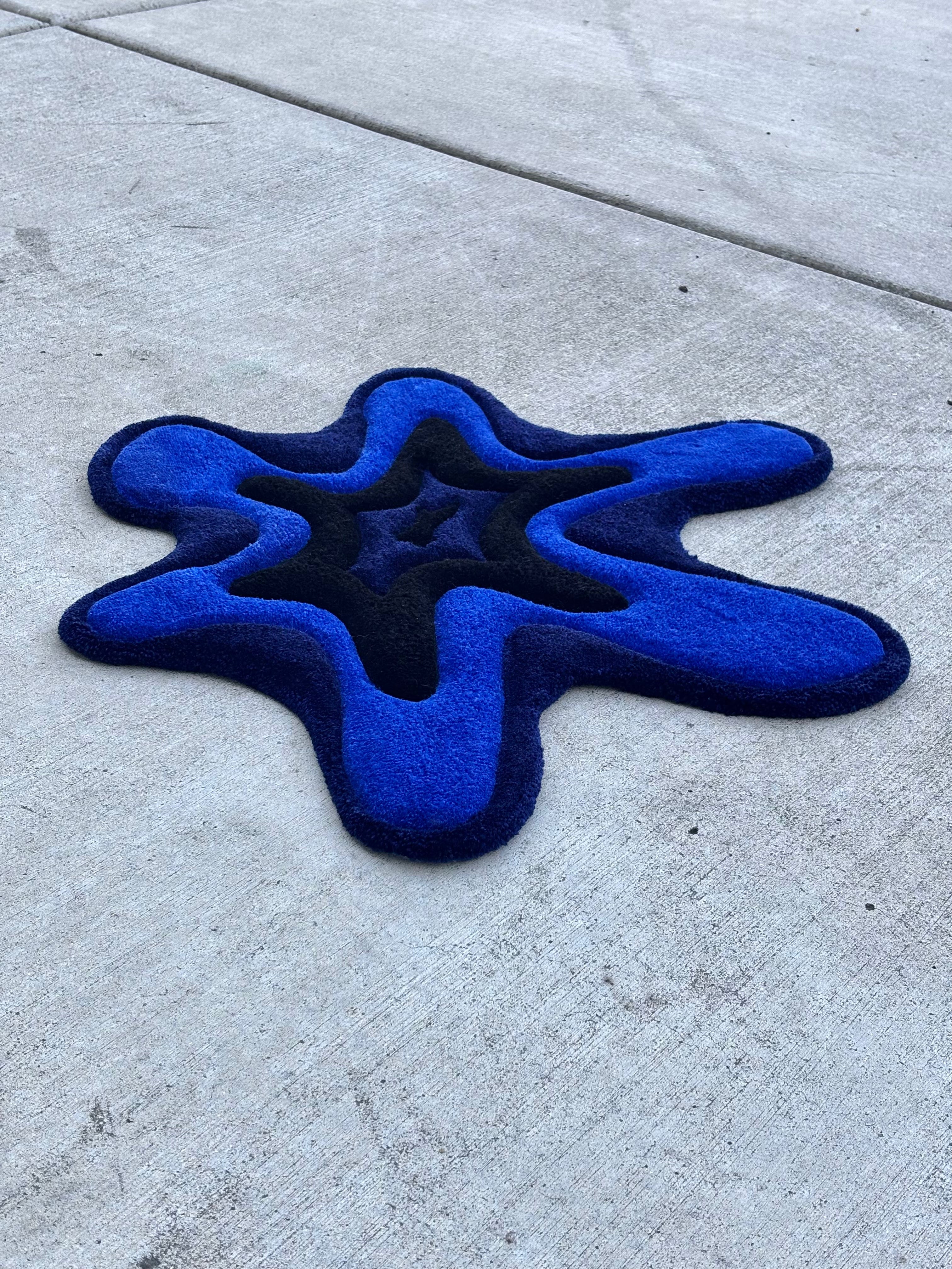 Blueberry Splat Rug